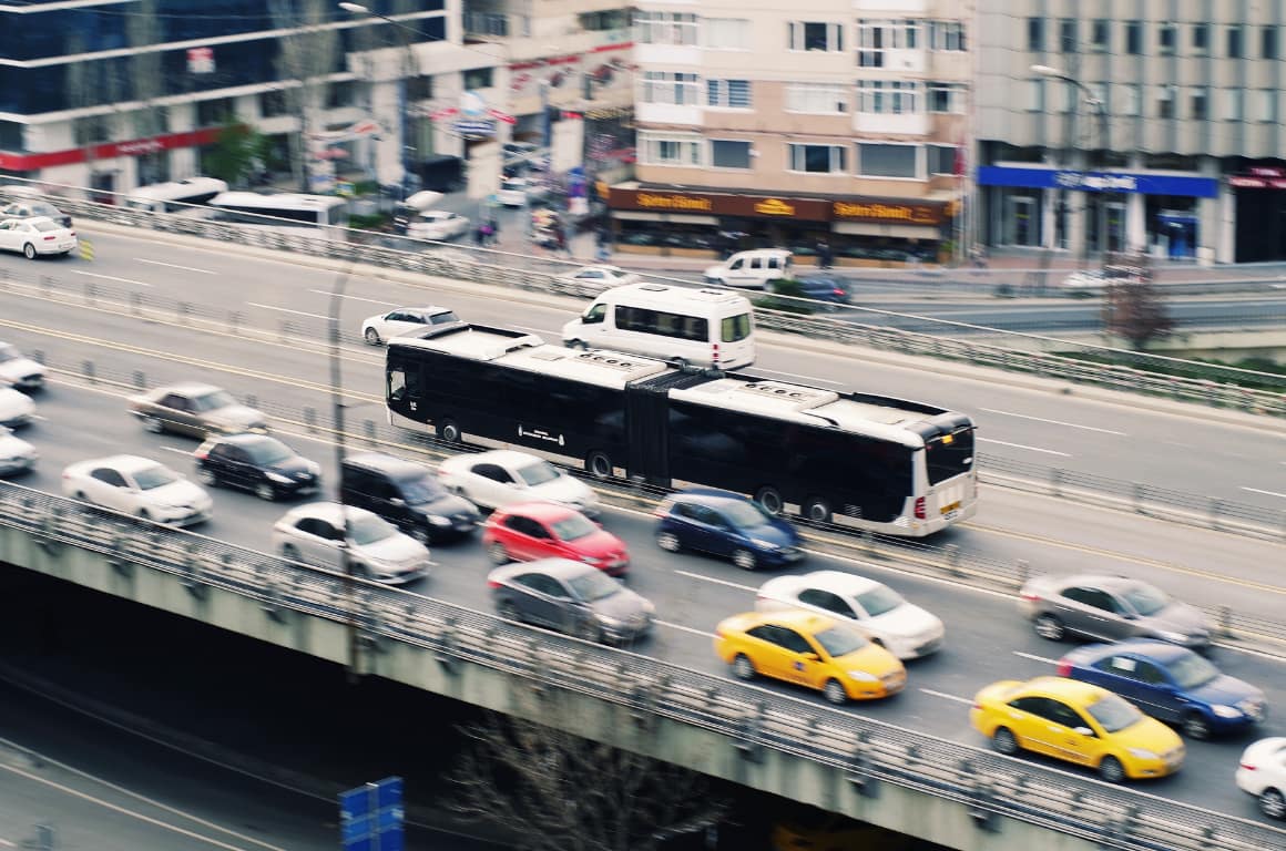 Black and White Bus during Daytime